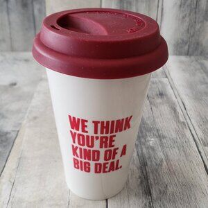 We Think You're Kind Of A Big Deal - Ceramic Coffee Mug with Silicon Cover